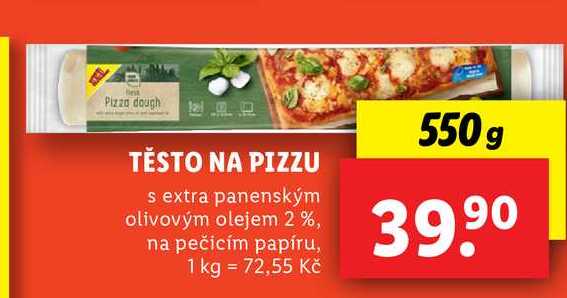 TĚSTO NA PIZZU, 550 g