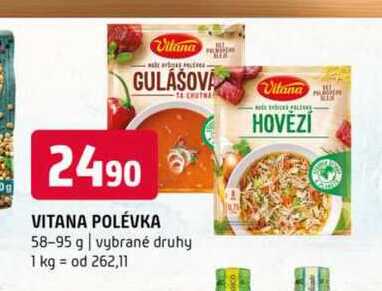 VITANA POLÉVKA 58-95 g vybrané druhy