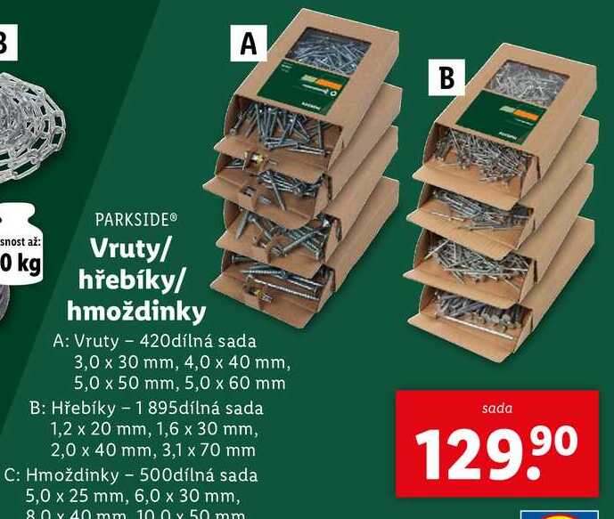 Vruty/ hřebíky/hmoždinky 