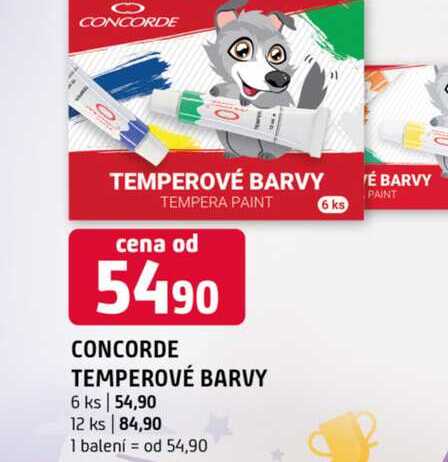 CONCORDE TEMPEROVÉ BARVY 6 ks 