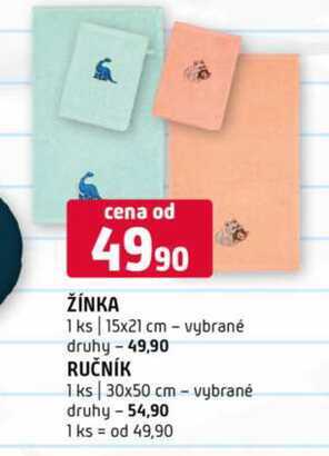 ŽÍNKA 1 ks 15x21 cm vybrané druhy 