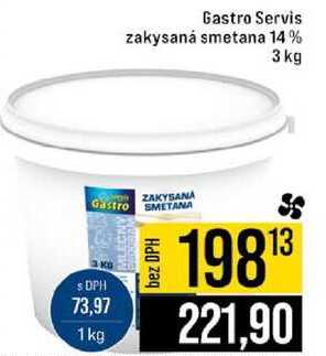 Gastro Servis zakysaná smetana 14% 3 kg 