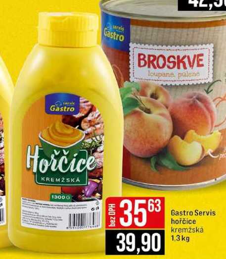 Gastro Servis hořčice kremžská 1,3 kg 