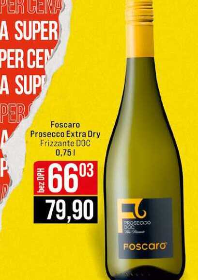 Foscaro Prosecco Extra Dry Frizzante DOC 0,75l
