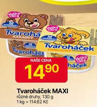 Milko Tvaroháček  XXL 130 g