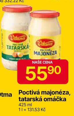Vitana Poctivá tatarská omáčka 425ml