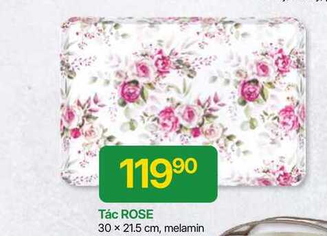 Tác ROSE 30 x 21.5 cm, melamin 