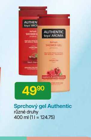 Authentic Sprchový gel různé druhy 400 ml 