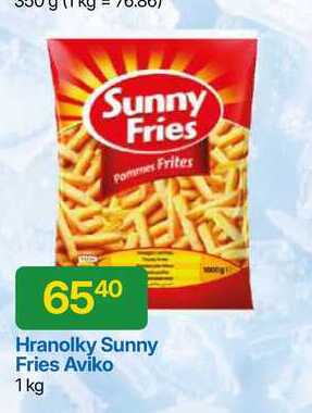 Aviko Sunny Fries Hranolky 1 kg 