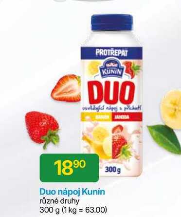 Kunin Duo nápoj různé druhy 300 g