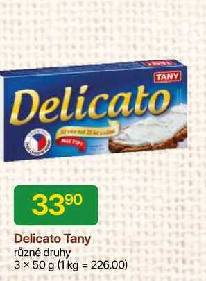 Delicato Tany různé druhy 3 x 50 g 