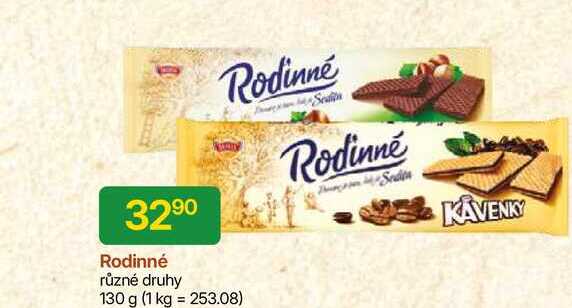 Rodinné různé druhy 130 g