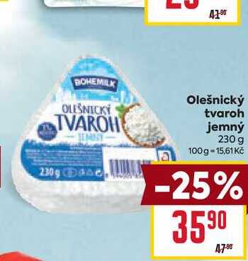 Olešnický tvaroh jemný 230 g 