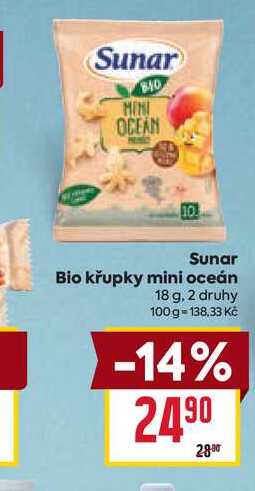 Sunar Bio křupky mini oceán 18 g
