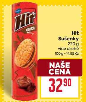 Hit Sušenky 220 g v akci
