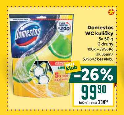 Domestos WC kuličky 5x 50 g 