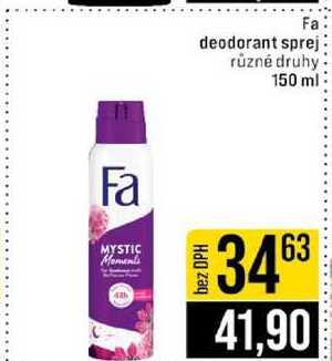 Fa deodorant sprej různé druhy 150 ml 
