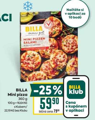 BILLA Mini pizza 360 g 