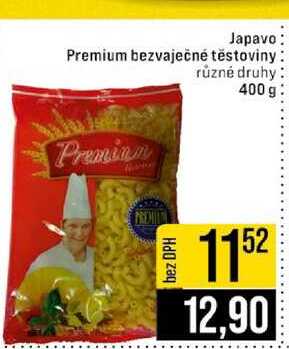 Japavo Premium bezvaječné těstoviny různé druhy 400 g