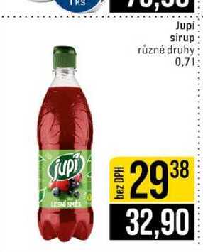 Jupi sirup různé druhy 0,7l