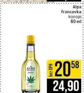 Alpa francovka konopi 60 ml