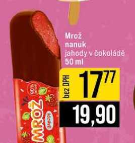 Mrož nanuk jahody v čokoládě 50 ml 