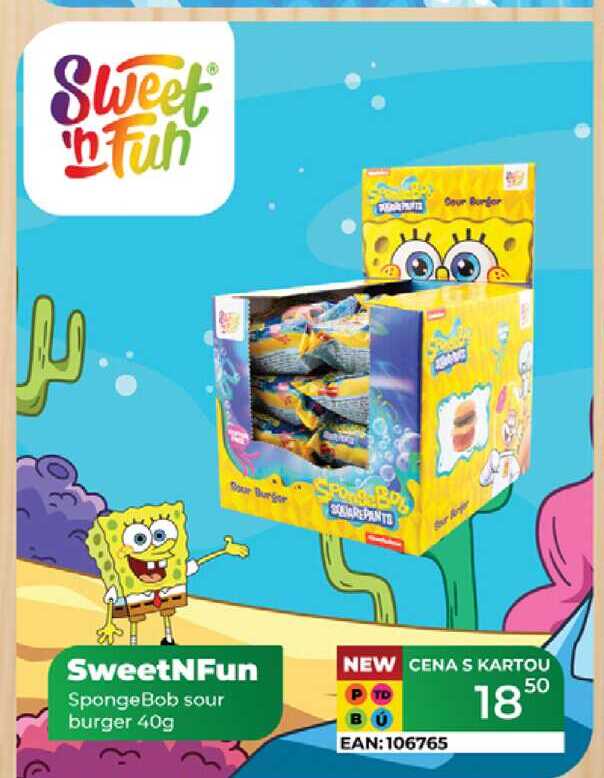 SweetNFun SpongeBob sour burger 40g 