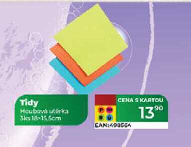 Tidy Houbová utěrka 3ks 18-15.5cm  