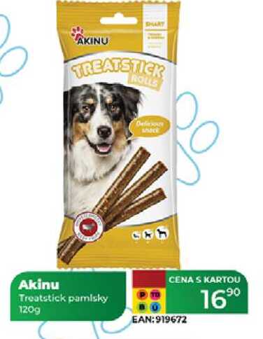 Akinu Treatstick pamlsky 120g 