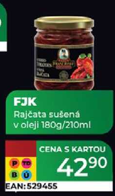 FJK Rajčata sušená v oleji 180g/210ml  