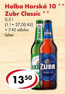 Zubr Classic, 0,5 l
