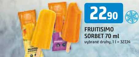 FRUITISIMO SORBET 70 ml