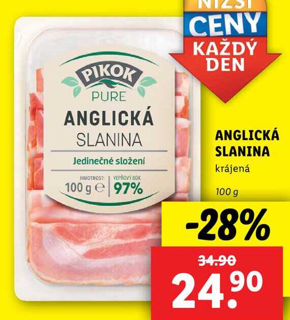 ANGLICKÁ SLANINA, 100 g