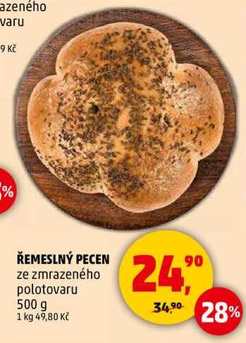 ŘEMESLNÝ PECEN ze zmrazeného polotovaru, 500 g 