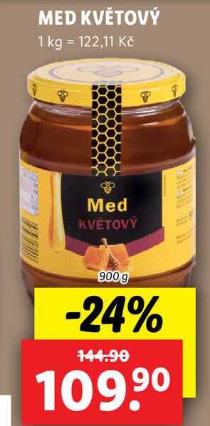 MED KVĚTOVÝ, 900 g