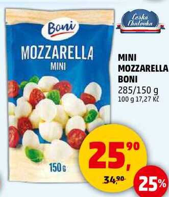 MINI MOZZARELLA BONI, 285/150 g 