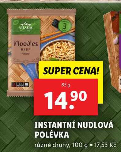 INSTANTNÍ NUDLOVÁ POLÉVKA, 85 ml
