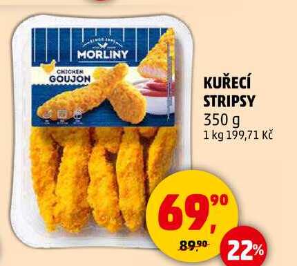 KUŘECÍ STRIPSY, 350 g