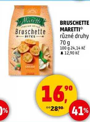 BRUSCHETTE MARETTI různé druhy, 70 g 