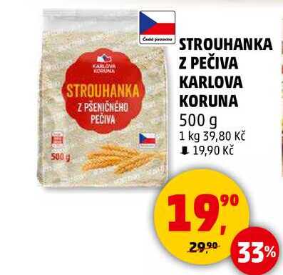 STROUHANKA Z PŠENIČNÉHO PEČIVA KARLOVA KORUNA, 500 g 