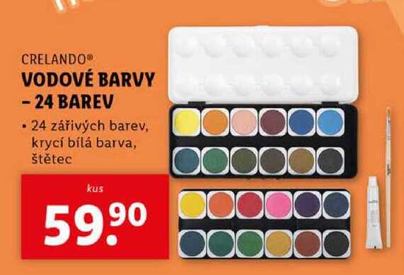 VODOVÉ BARVY -24 BAREV 