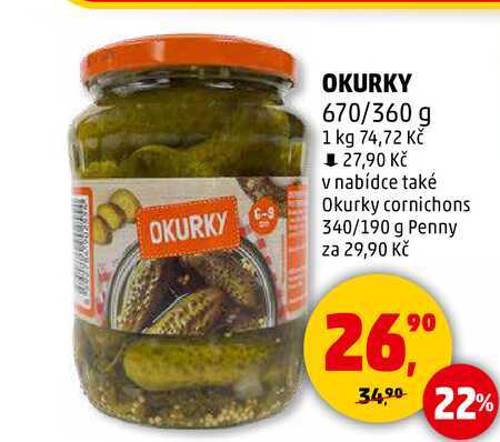 OKURKY, 670/360 g 