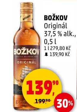 BOŽKOV ORIGINÁL  37,5 % alk., 0,5 l 