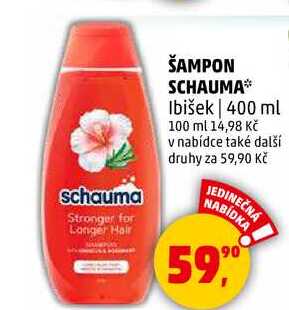 ŠAMPON SCHAUMA Ibišek, 400 ml  
