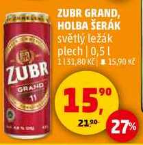 Zubr Grand 11 plech, 0,5 l 