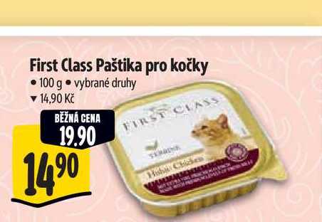 First Class Paštika pro kočky 100 g 