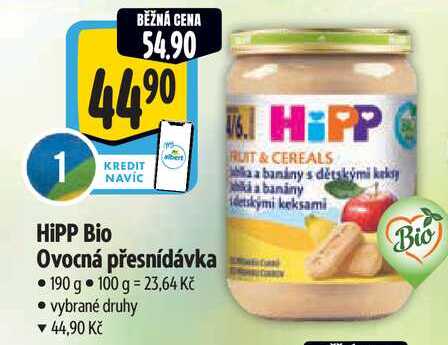 HiPP Bio Ovocná přesnídávka 190g