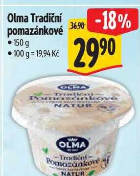Olma Tradiční pomazánkové natur 150g