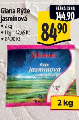 Giana Rýže jasmínová 2 kg