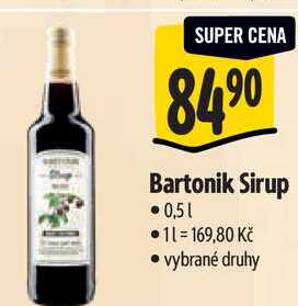 Bartonik Sirup 0,5l